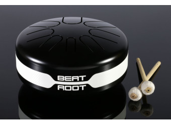 Black Multiscale Beat Root tongue drum with mallets